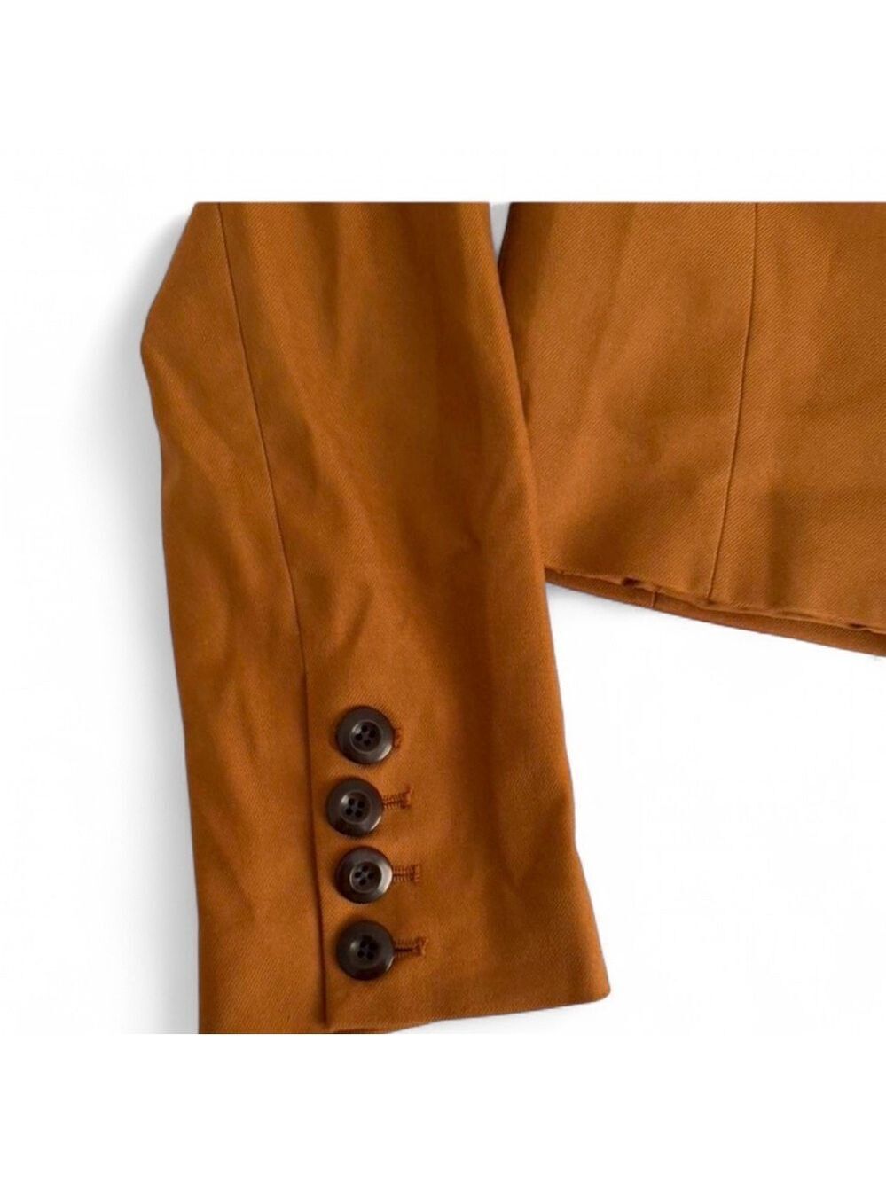 Free People-cropped blazer Amber/brown size Small-NWOT - Picture 7 of 7